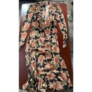 Paco  Rabanne ..  Rose Floral Long Dress… Size 38